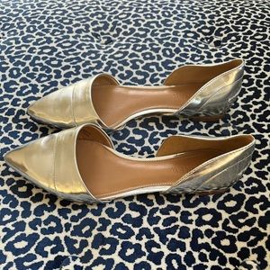 J Crew shoes- silver metallic